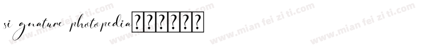 signature photopedia字体转换